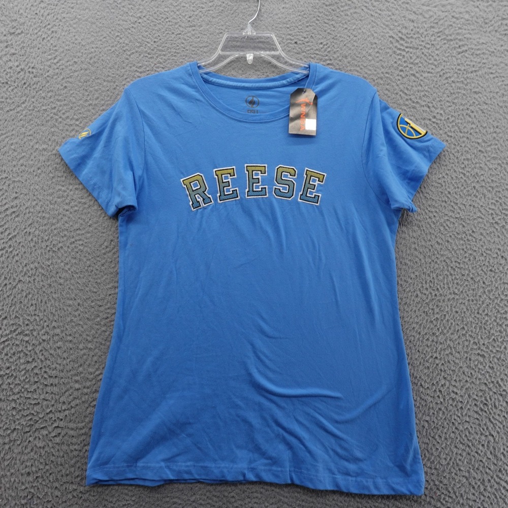 FISLL Reese Player Name Tee XL Blue WNBA‎ T Shirt Cotton Stretch Women NWT